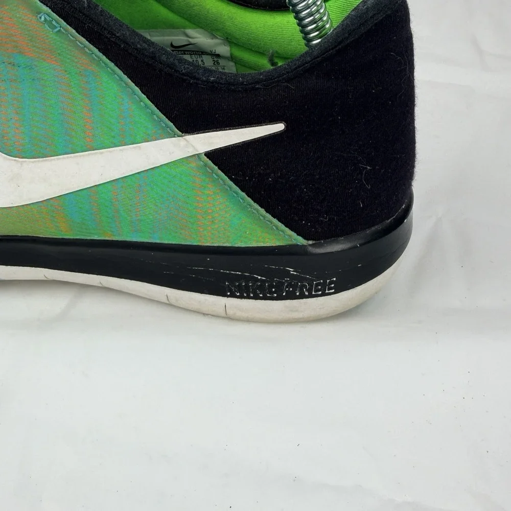 Womens Nike Free TR 6 PRT Running Shoes Sneakers Lime Green Blue Sz 9 Trainers - Picture 4 of 15